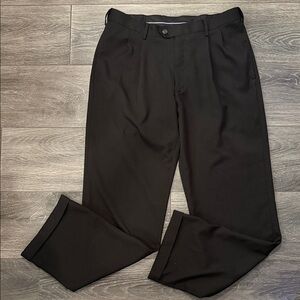 Haggar Classic Black Dress Pants for Men